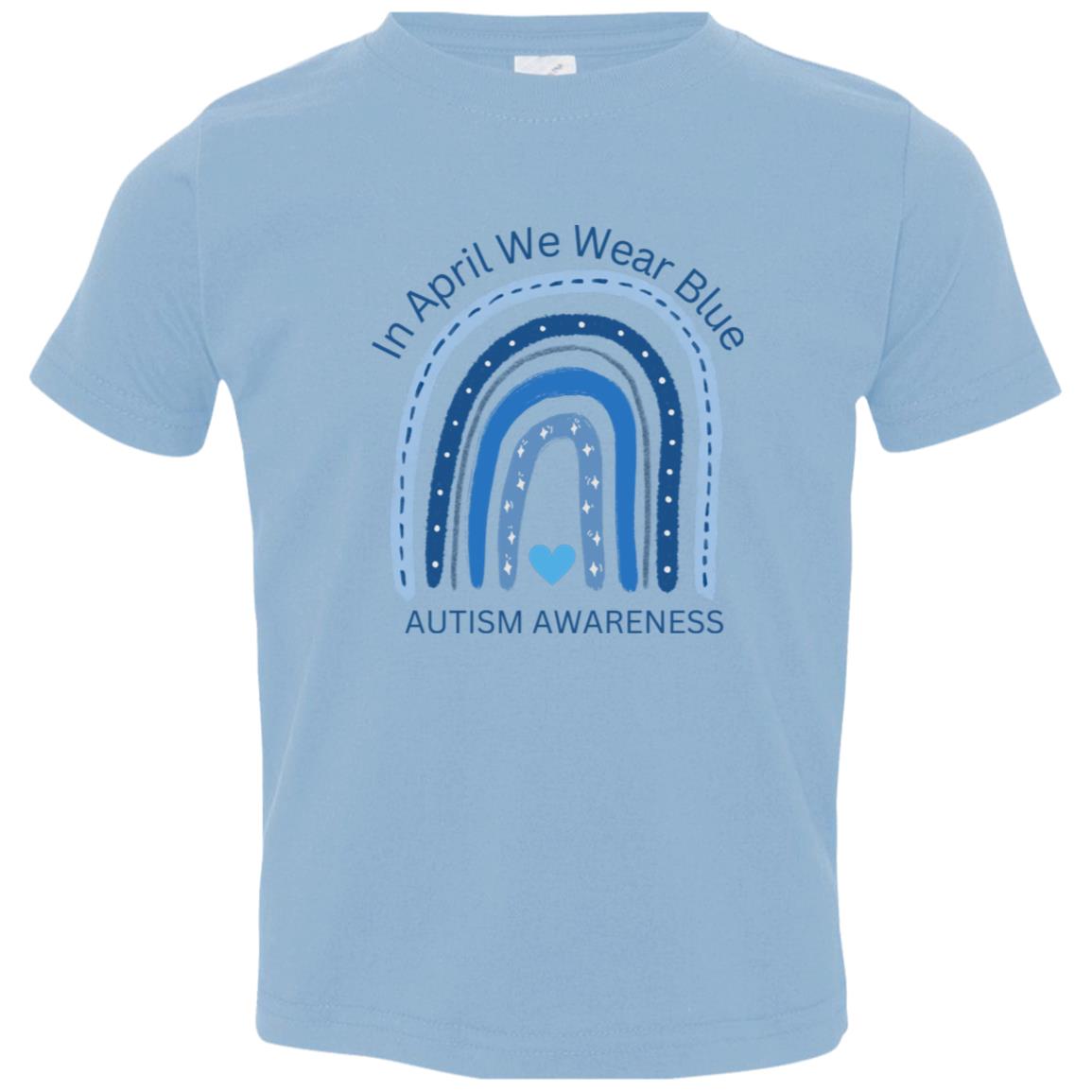In April We Wear Blue |Toddler Jersey T-Shirt