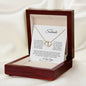 To My Soulmate | 10K Solid Yellow Gold Interlocking Hearts with Pave Set Diamonds