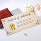 To My Soulmate | 10K Solid Yellow Gold Interlocking Hearts with Pave Set Diamonds