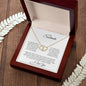 To My Soulmate | 10K Solid Yellow Gold Interlocking Hearts with Pave Set Diamonds