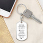 To My Man Keychain