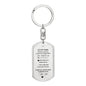 To My Man Keychain