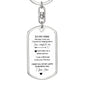 To My Man Keychain