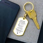 To My Man Keychain
