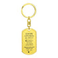 To My Man Keychain
