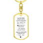 To My Man Keychain