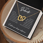 To My Soulmate | Interlocking Hearts necklace
