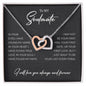 To My Soulmate | Interlocking Hearts necklace