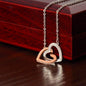 Mother & Daughter Linking Hearts Necklace