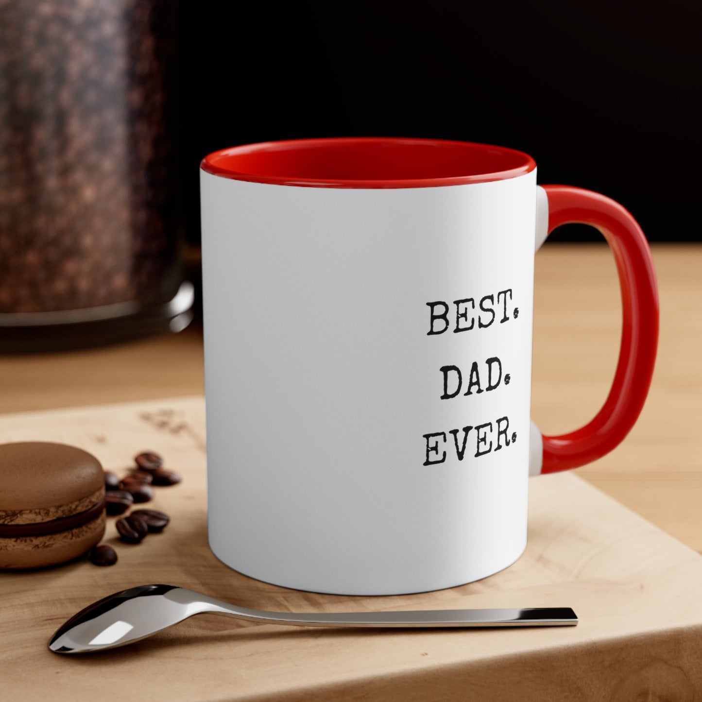 BEST DAD EVER | Accent Coffee Mug, 11oz