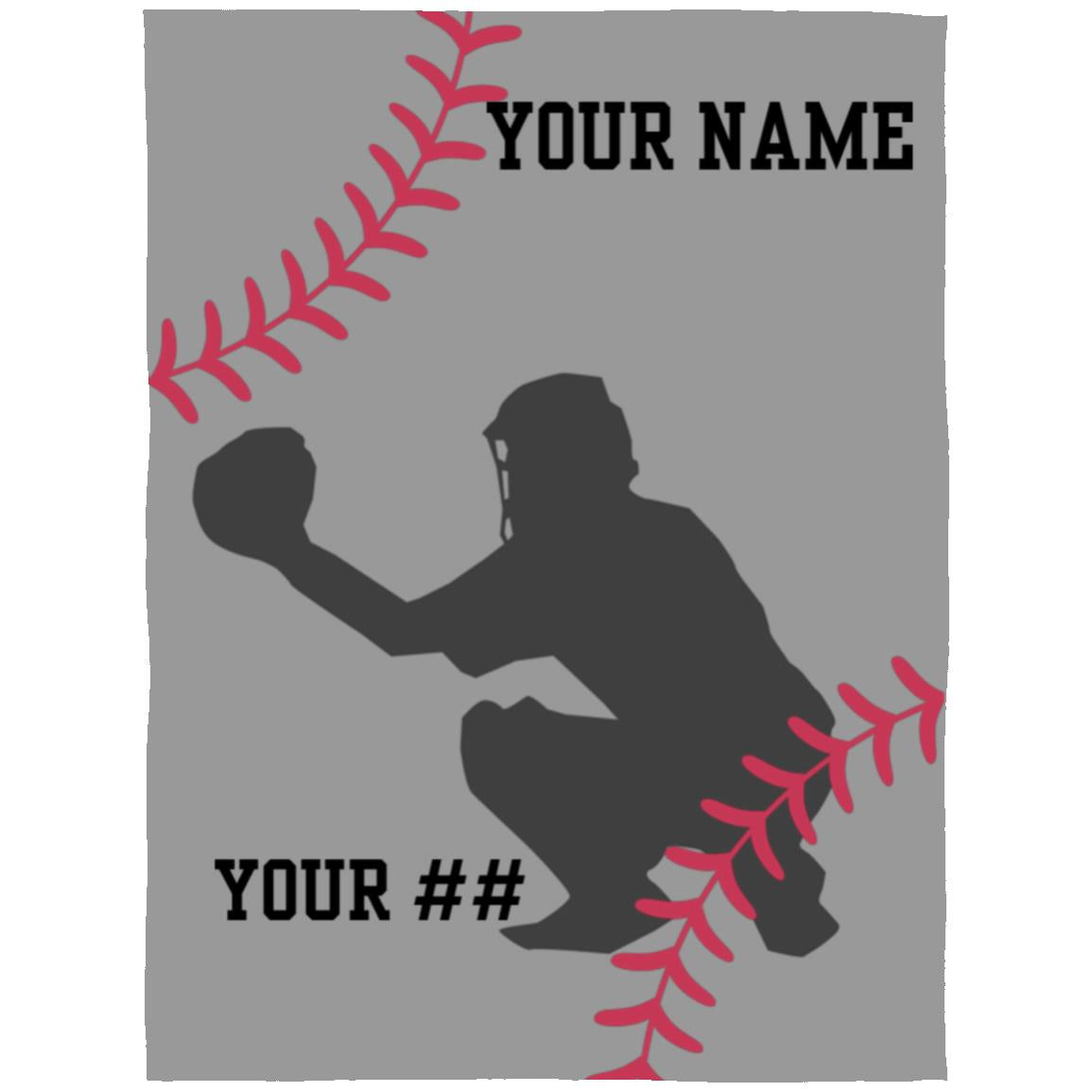 Baseball Catcher | Arctic Fleece Blanket 60x80