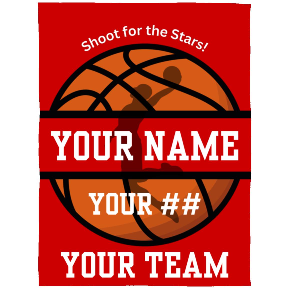 Basketball "Shoot for the Stars" | Arctic Fleece Blanket 60x80