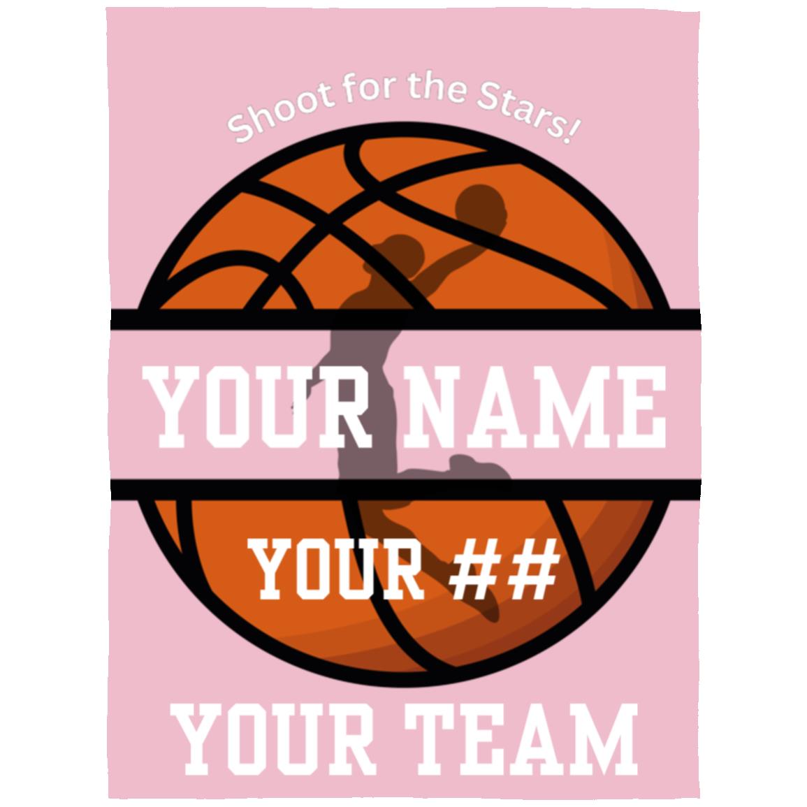 Basketball "Shoot for the Stars" | Arctic Fleece Blanket 60x80