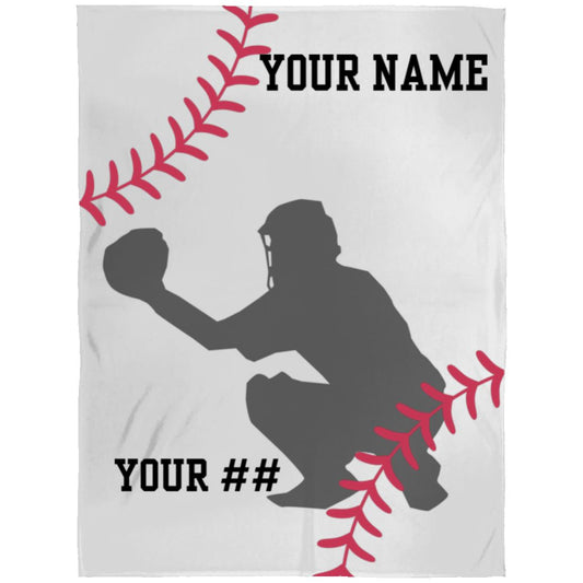 Baseball Catcher | Arctic Fleece Blanket 60x80