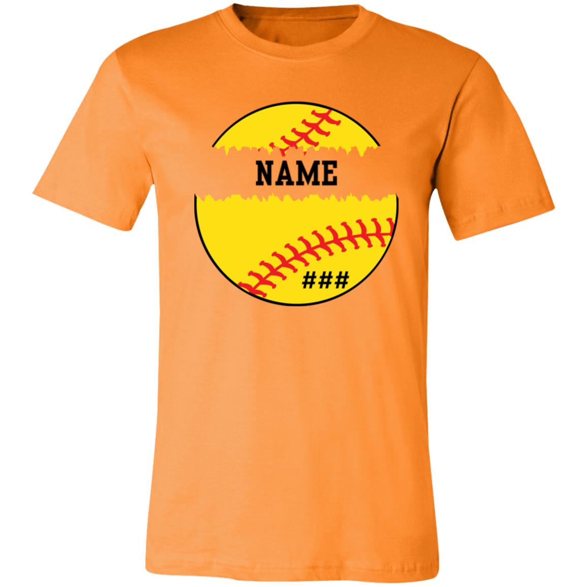 Personalized Softball Shirt | Unisex Jersey Short-Sleeve T-Shirt