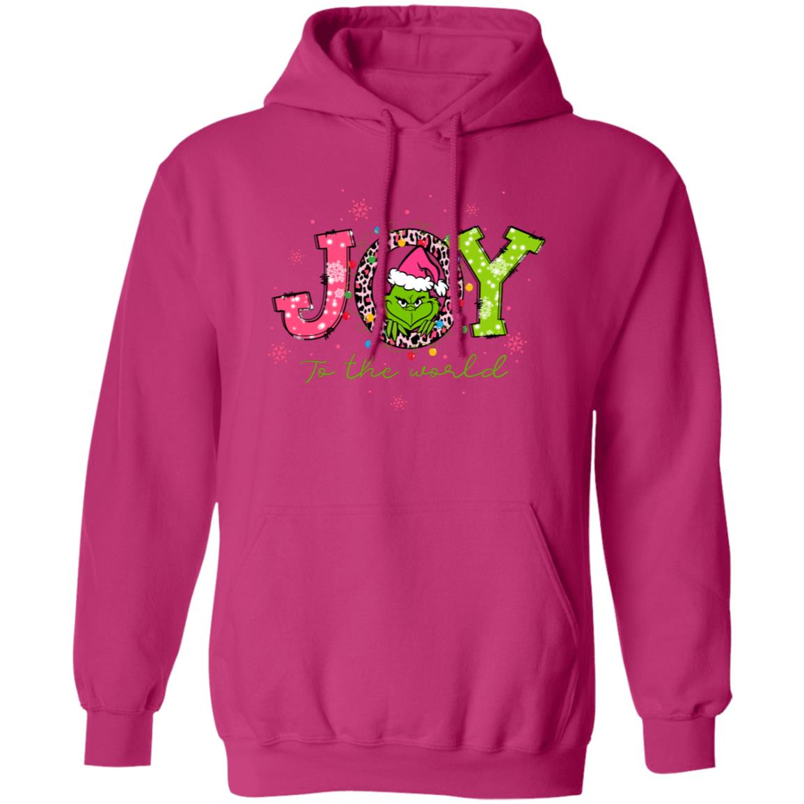 Pink Grinch Joy to the World | Hoodie or Crewneck