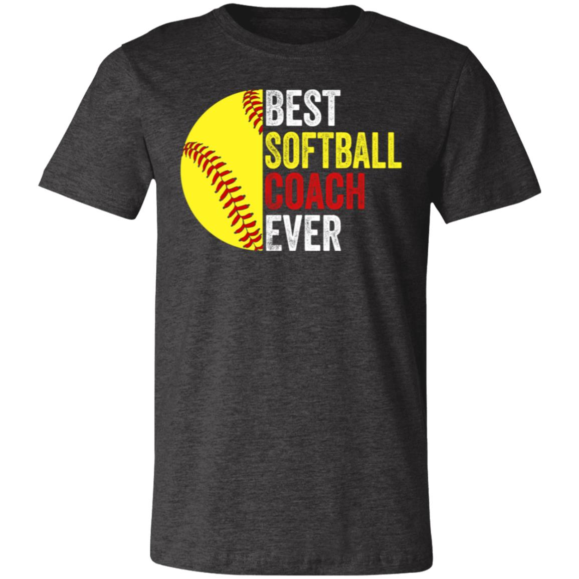 Best Softball Coach Ever | Unisex Jersey Short-Sleeve T-Shirt