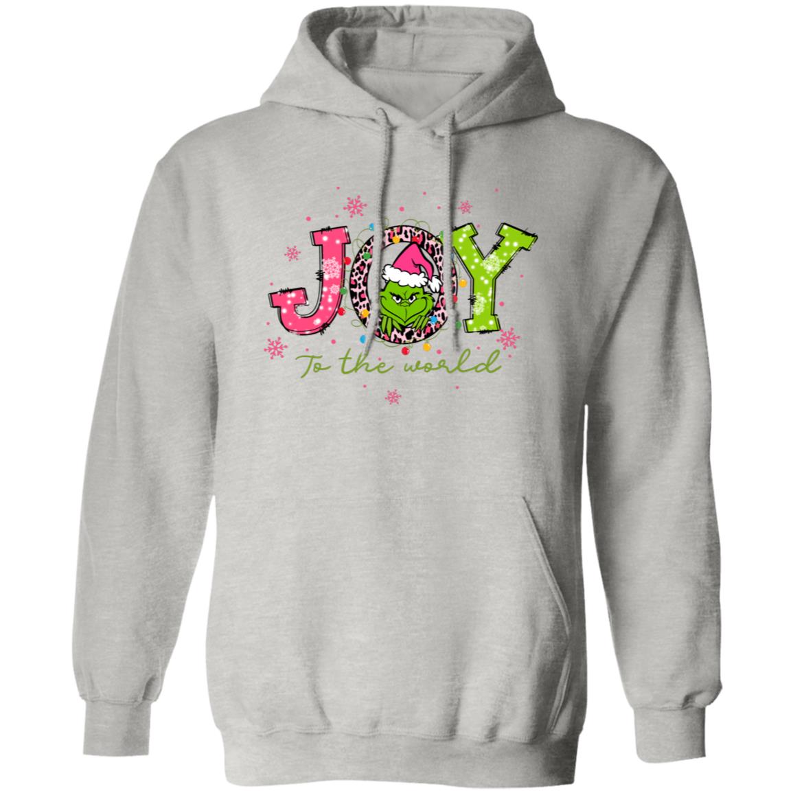 Pink Grinch Joy to the World | Hoodie or Crewneck