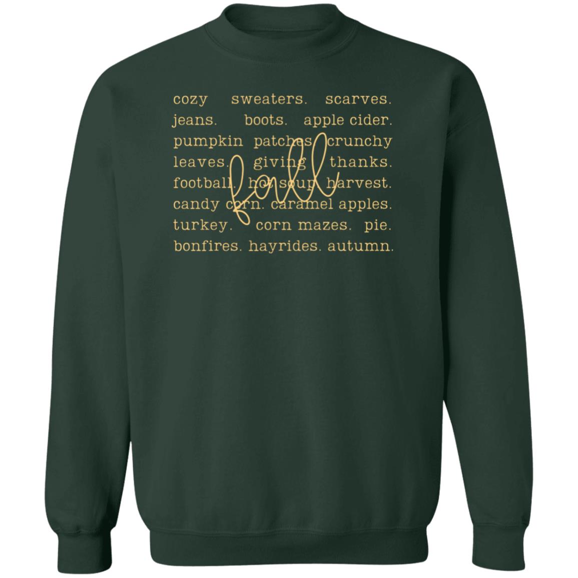 Fall Favorite Things | Crewneck Pullover Sweatshirt