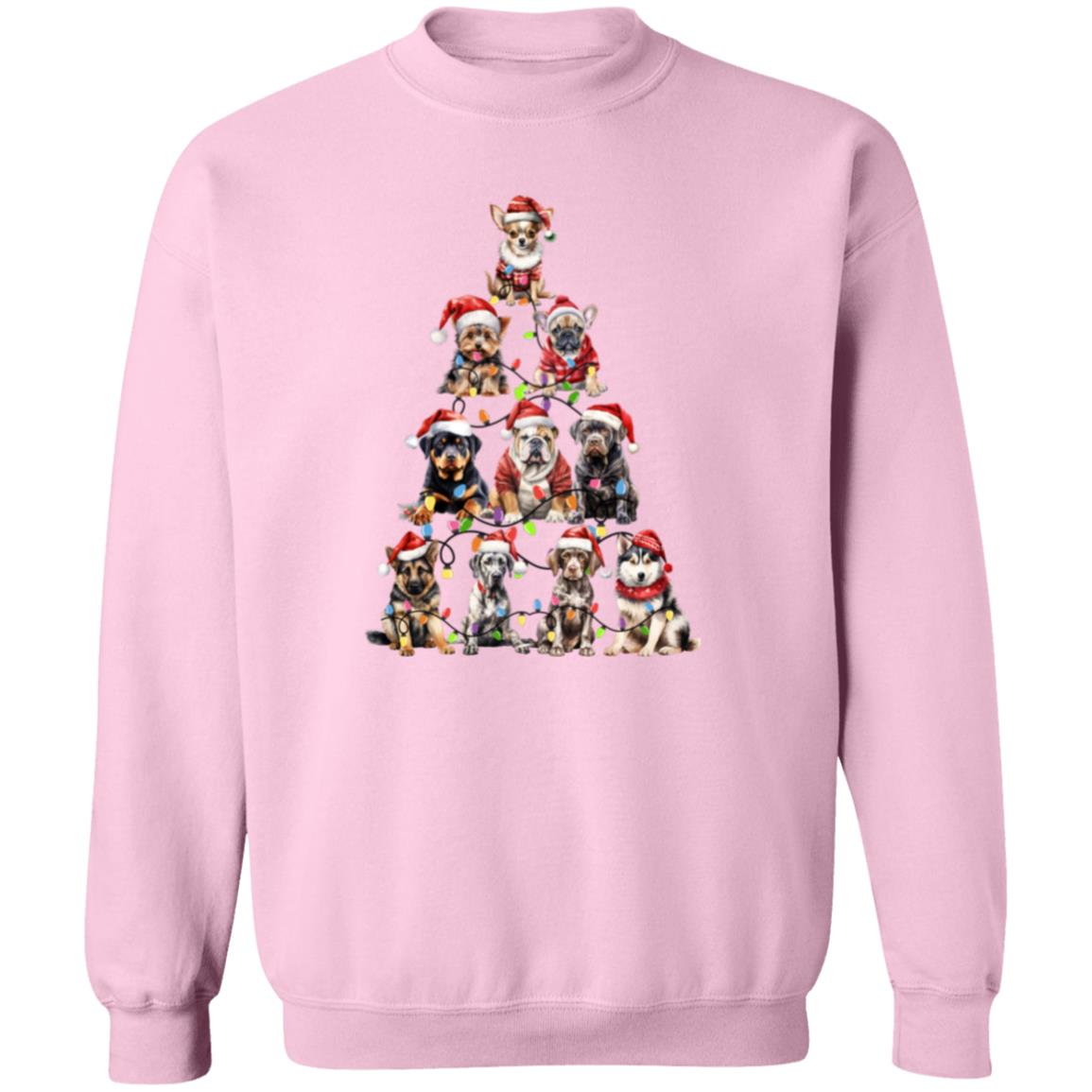 Christmas Dog Tree | Crewneck Pullover Sweatshirt