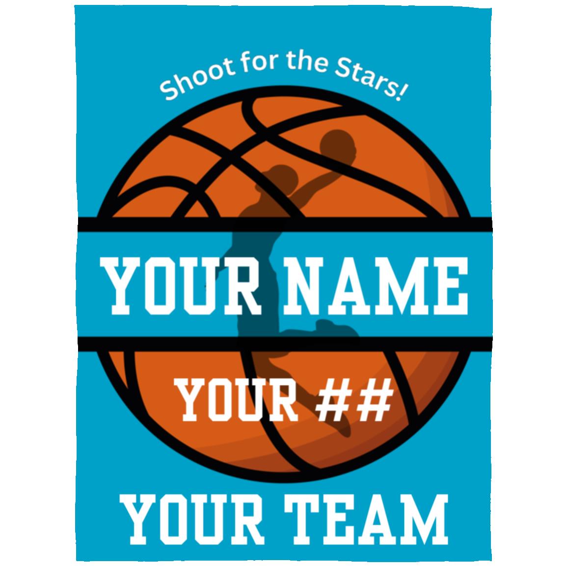 Basketball "Shoot for the Stars" | Arctic Fleece Blanket 60x80