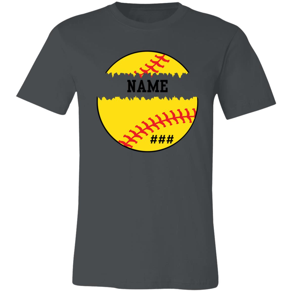 Personalized Softball Shirt | Unisex Jersey Short-Sleeve T-Shirt