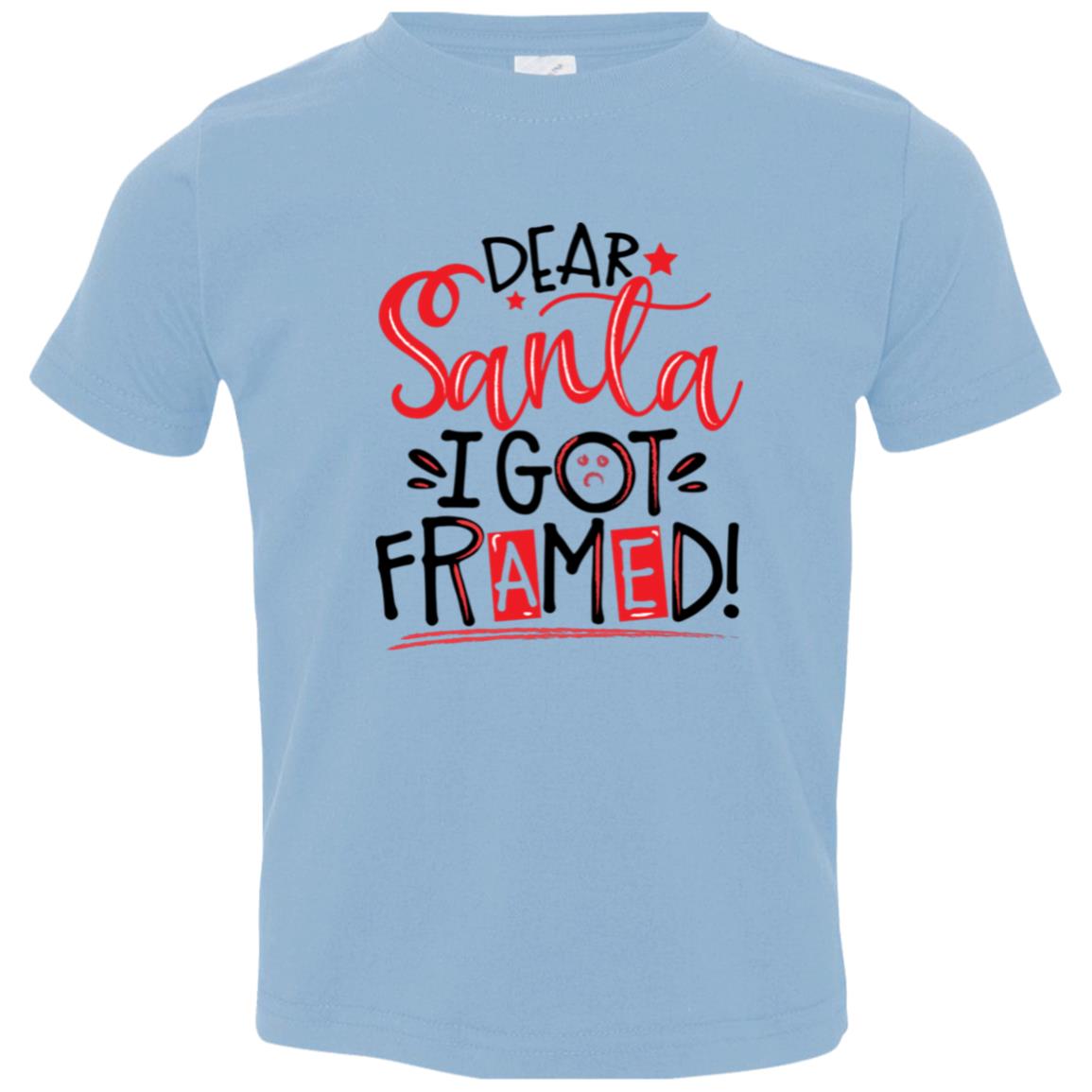 Dear Santa I Got Framed Christmas T-Shirt (Toddler & Youth)