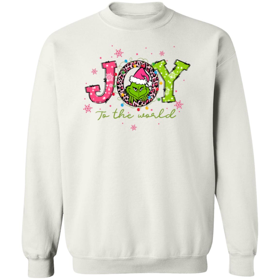 Pink Grinch Joy to the World | Hoodie or Crewneck