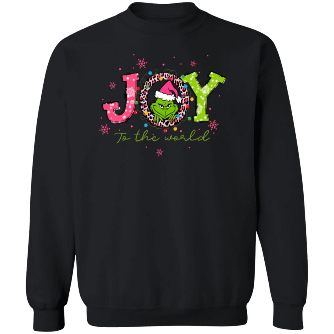 Pink Grinch Joy to the World | Hoodie or Crewneck