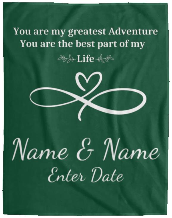 You Are My Greatest Adventure | Cozy Plush Fleece Blanket | 60x80