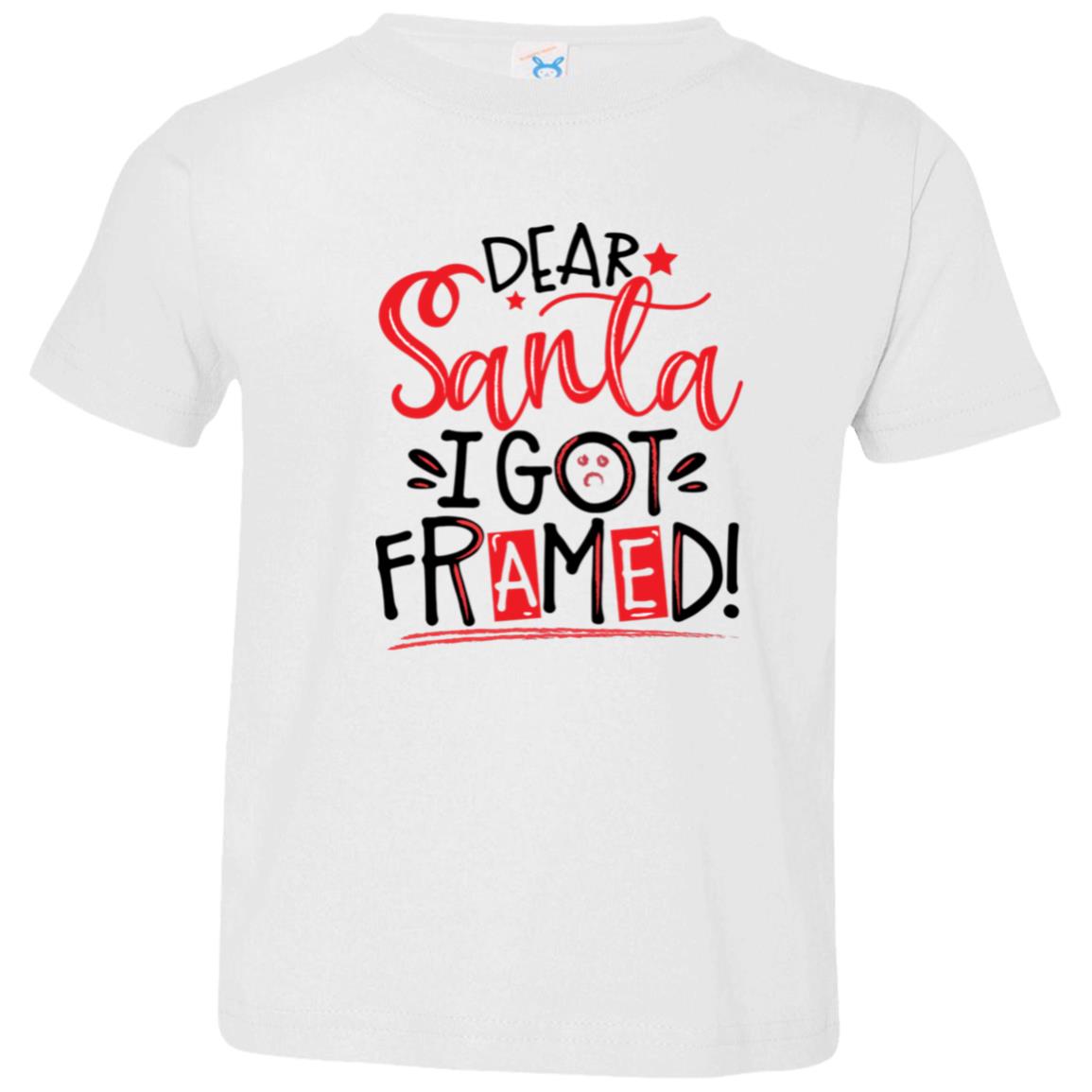 Dear Santa I Got Framed Christmas T-Shirt (Toddler & Youth)