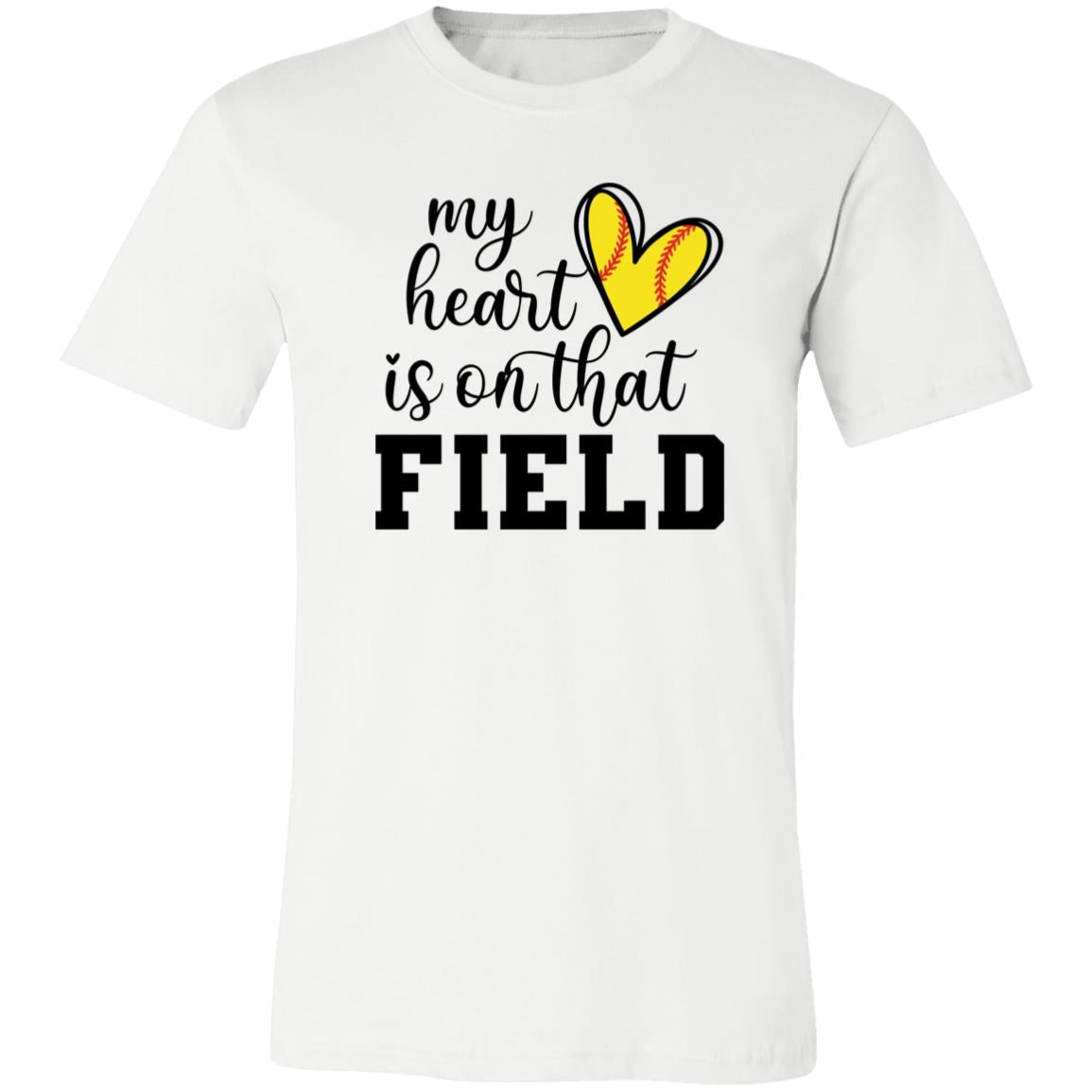 My heart is on that field | Unisex Jersey Short-Sleeve T-Shirt