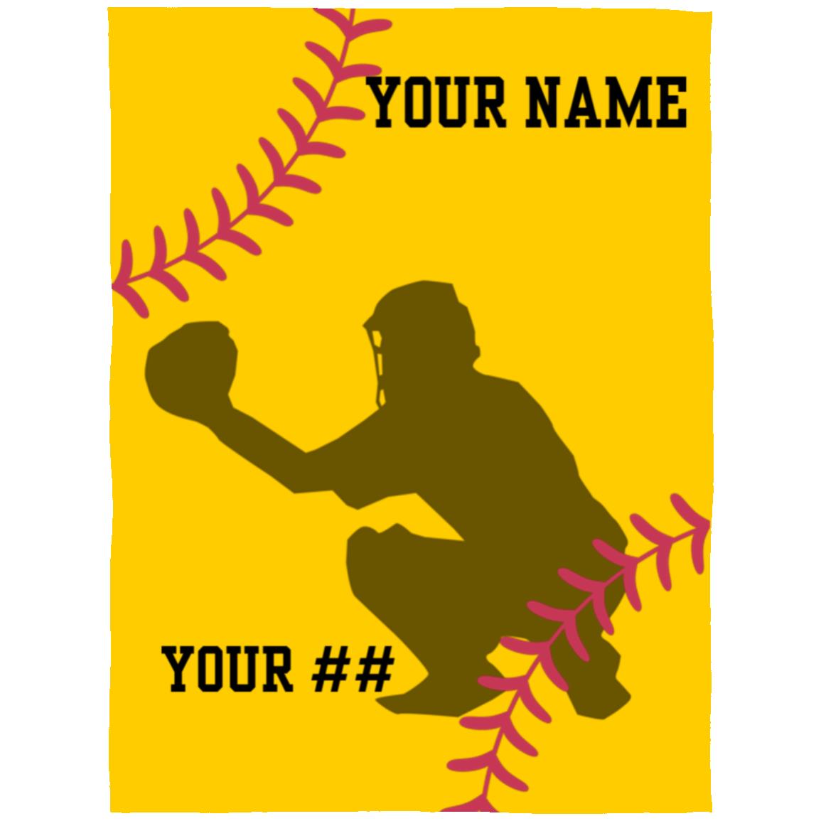 Baseball Catcher | Arctic Fleece Blanket 60x80