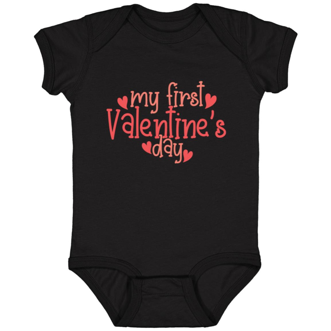 My First Valentine's Day | Infant Fine Jersey Bodysuit