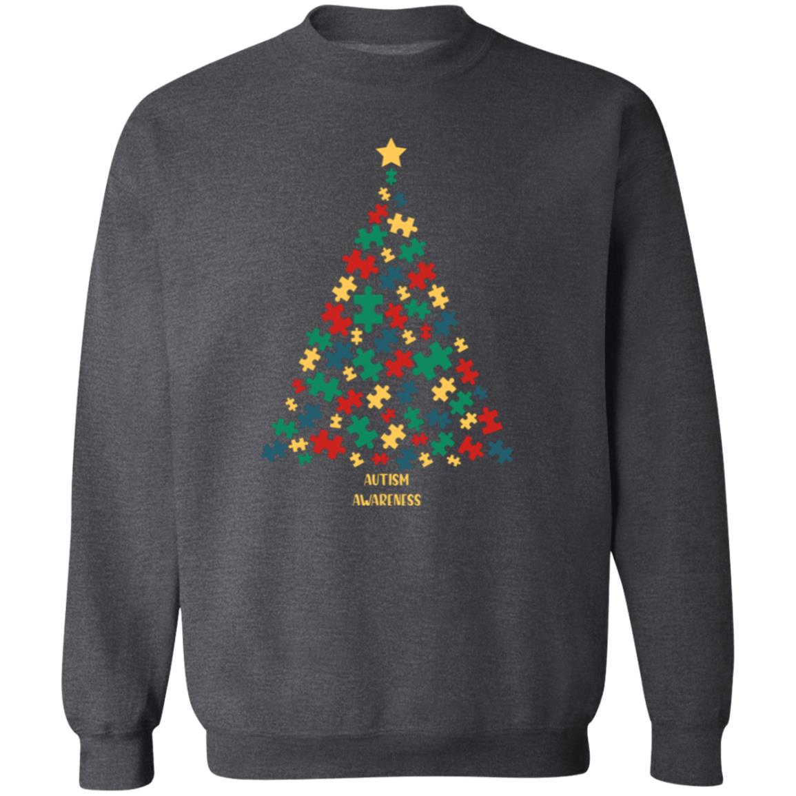 Puzzle Piece Tree | Crewneck Pullover Sweatshirt