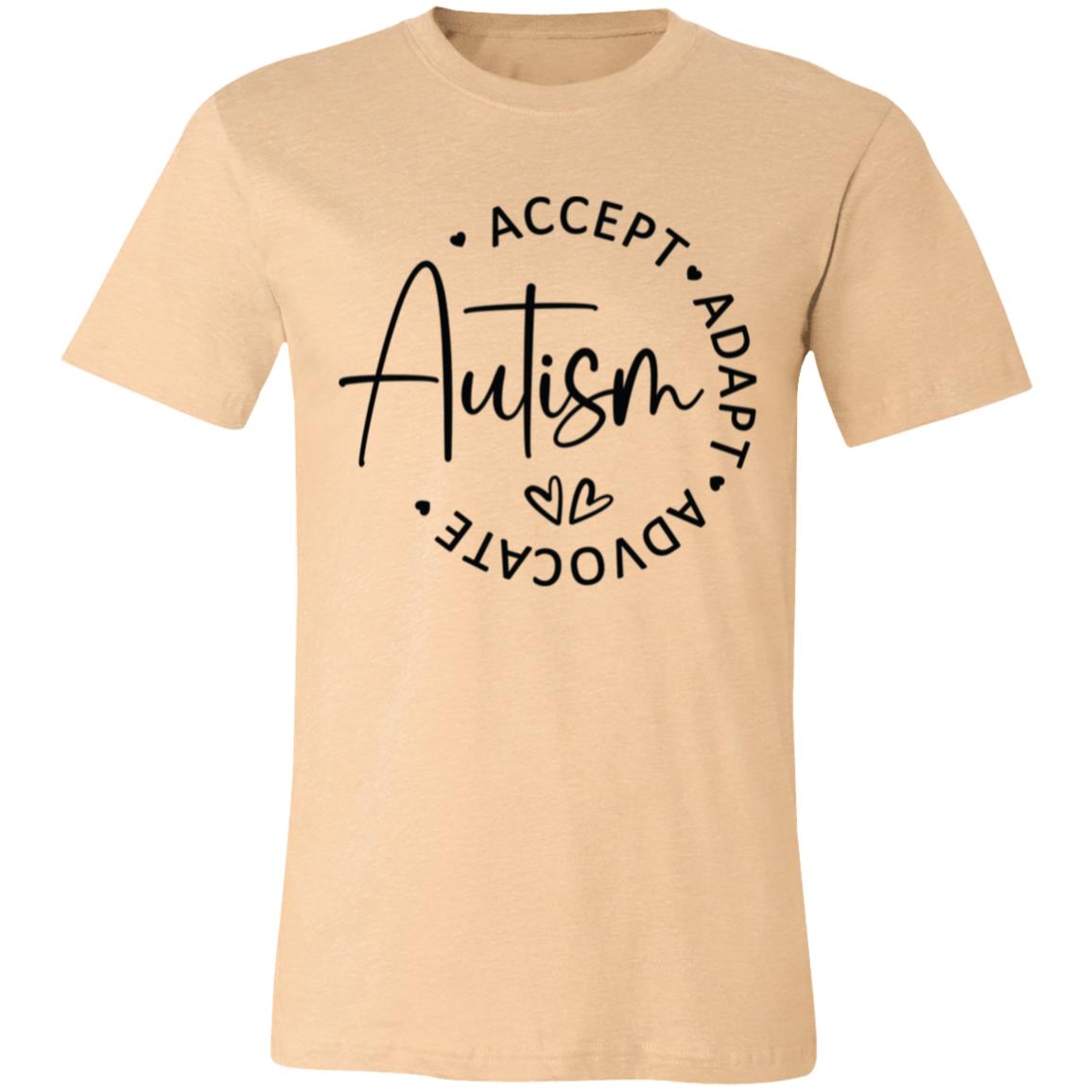 Autism. Accept. Adapt. Advocate | Unisex Jersey Short-Sleeve T-Shirt