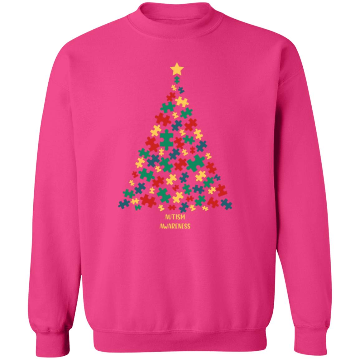 Puzzle Piece Tree | Crewneck Pullover Sweatshirt