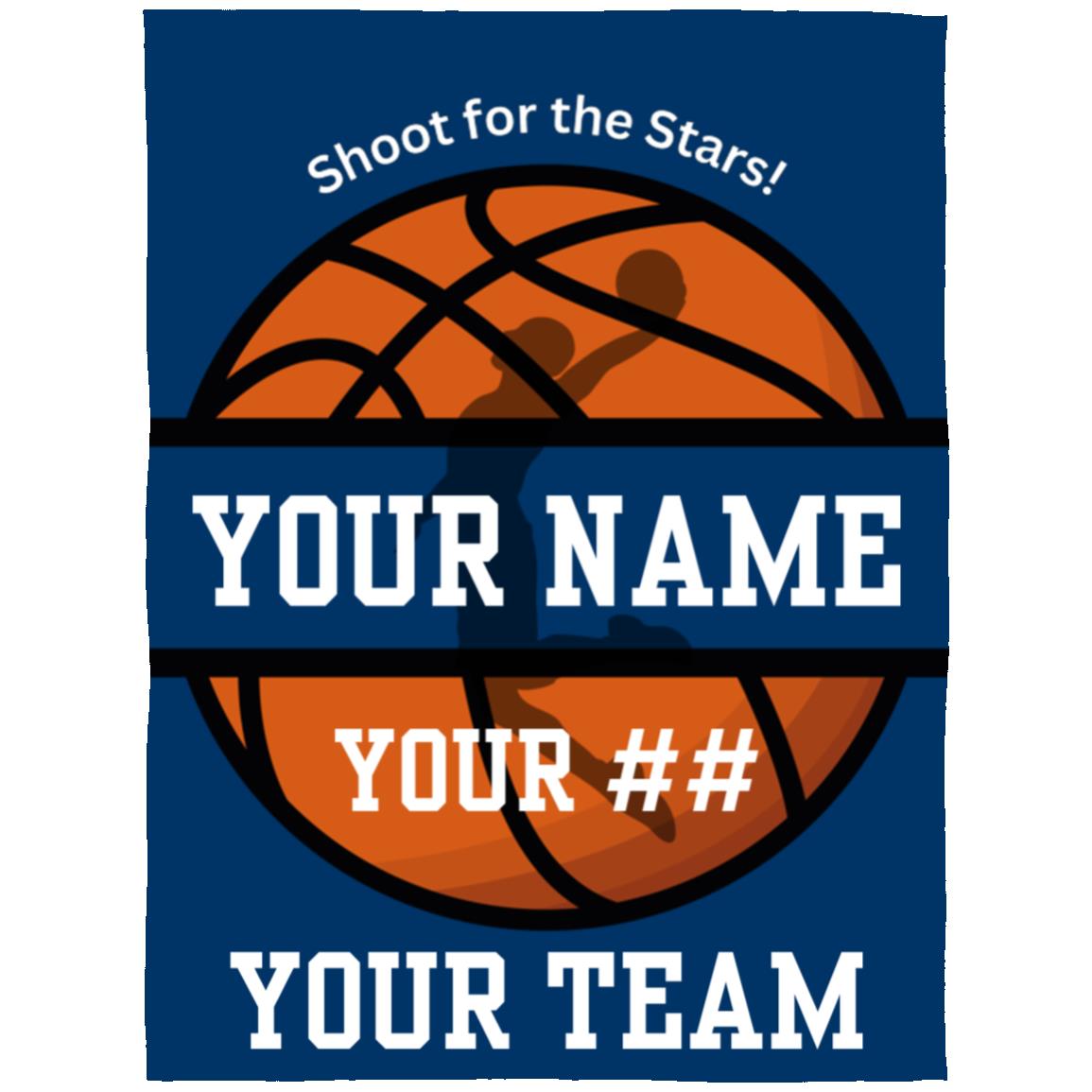 Basketball "Shoot for the Stars" | Arctic Fleece Blanket 60x80