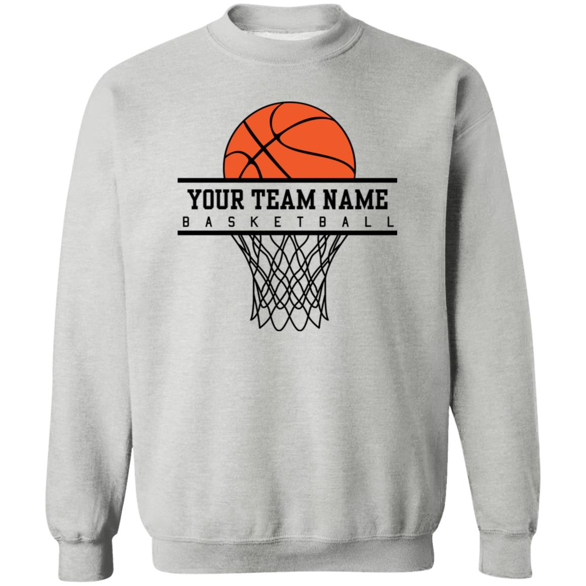 Basketball Team name | Crewneck Pullover Sweatshirt