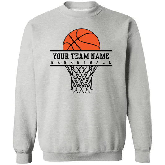 Basketball Team name | Crewneck Pullover Sweatshirt