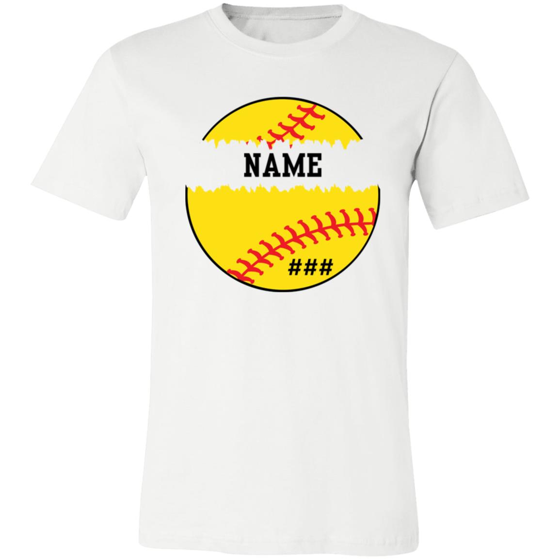 Personalized Softball Shirt | Unisex Jersey Short-Sleeve T-Shirt