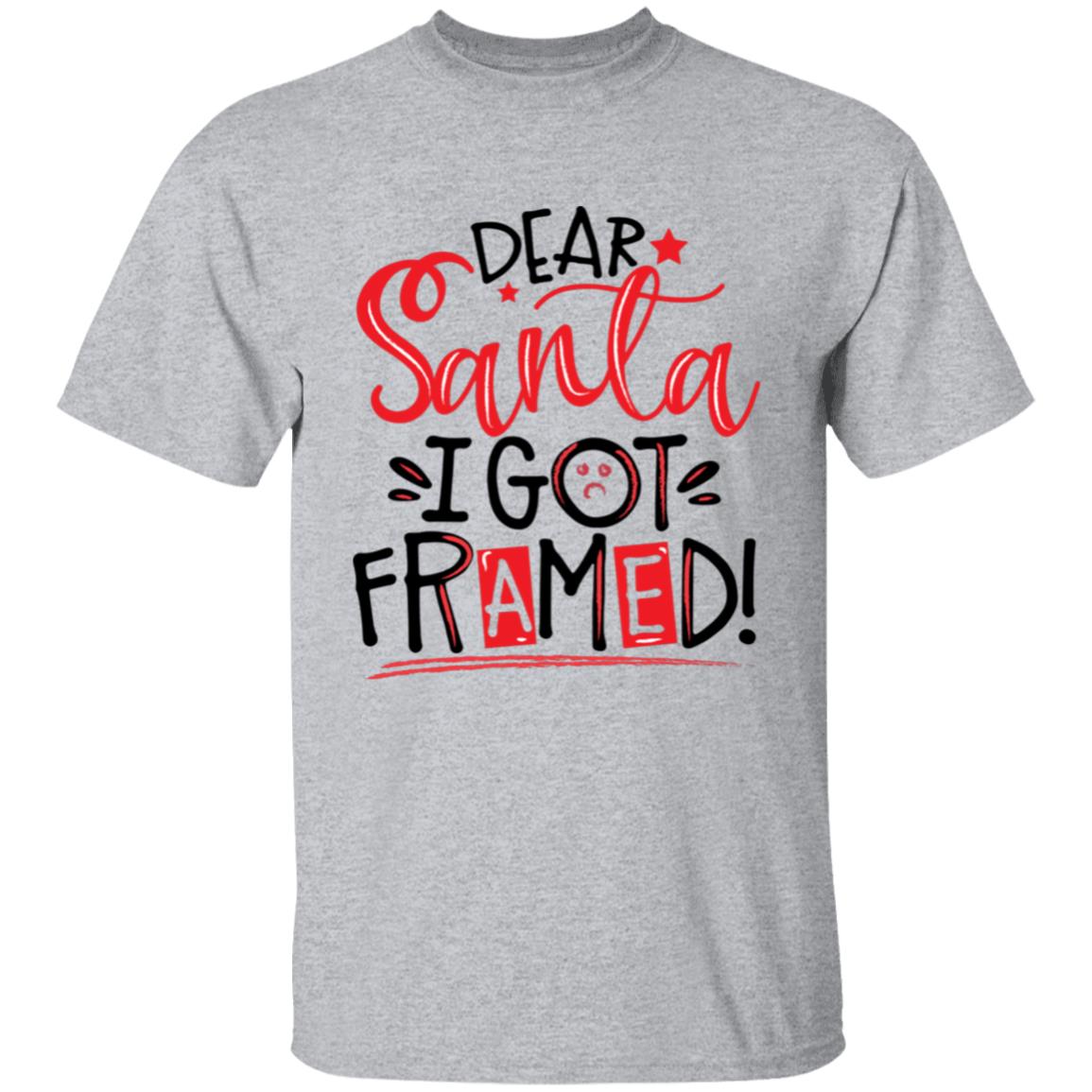 Dear Santa I Got Framed Christmas T-Shirt (Toddler & Youth)