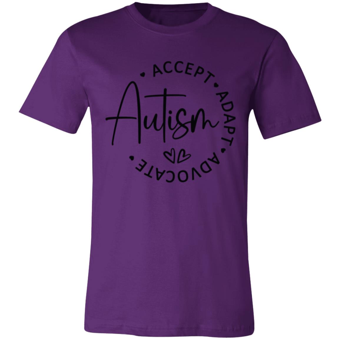 Autism. Accept. Adapt. Advocate | Unisex Jersey Short-Sleeve T-Shirt