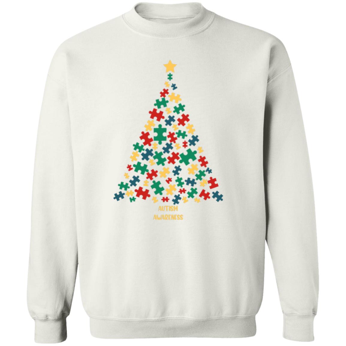 Puzzle Piece Tree | Crewneck Pullover Sweatshirt