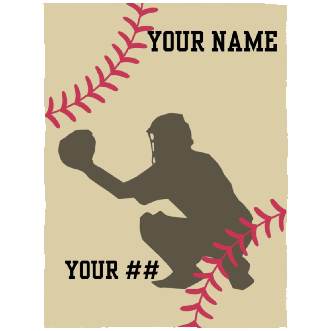 Baseball Catcher | Arctic Fleece Blanket 60x80