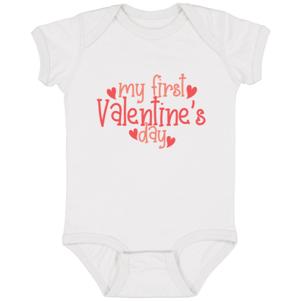 My First Valentine's Day | Infant Fine Jersey Bodysuit