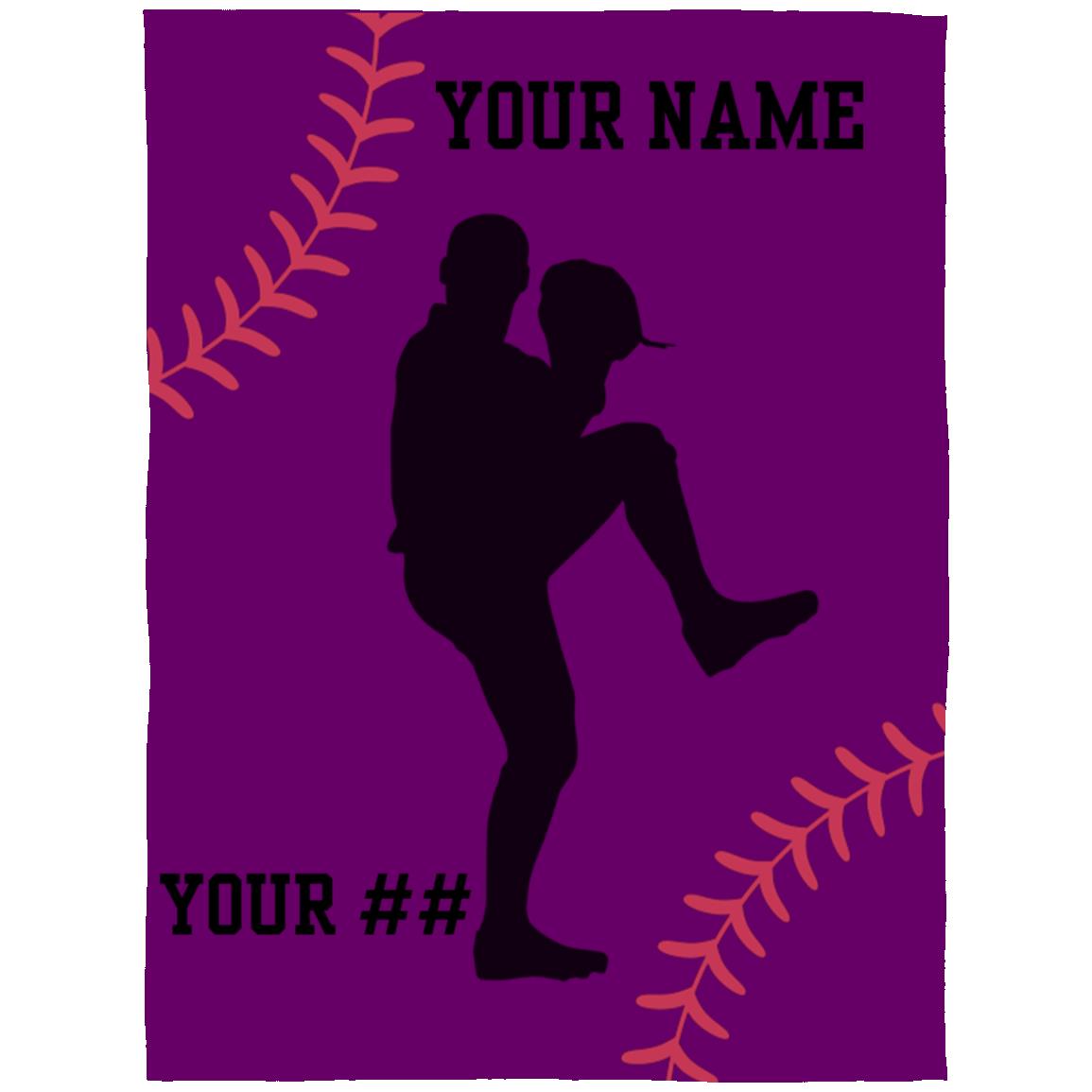 Baseball Pitcher Blanket | Arctic Fleece Blanket 60x80