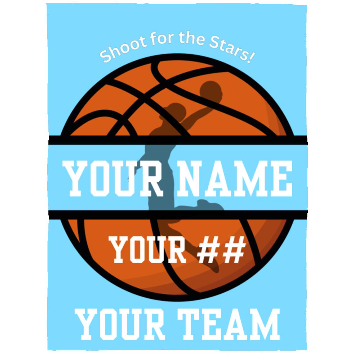 Basketball "Shoot for the Stars" | Arctic Fleece Blanket 60x80