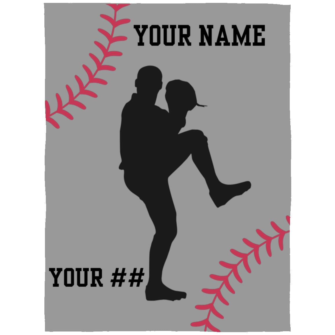 Baseball Pitcher Blanket | Arctic Fleece Blanket 60x80