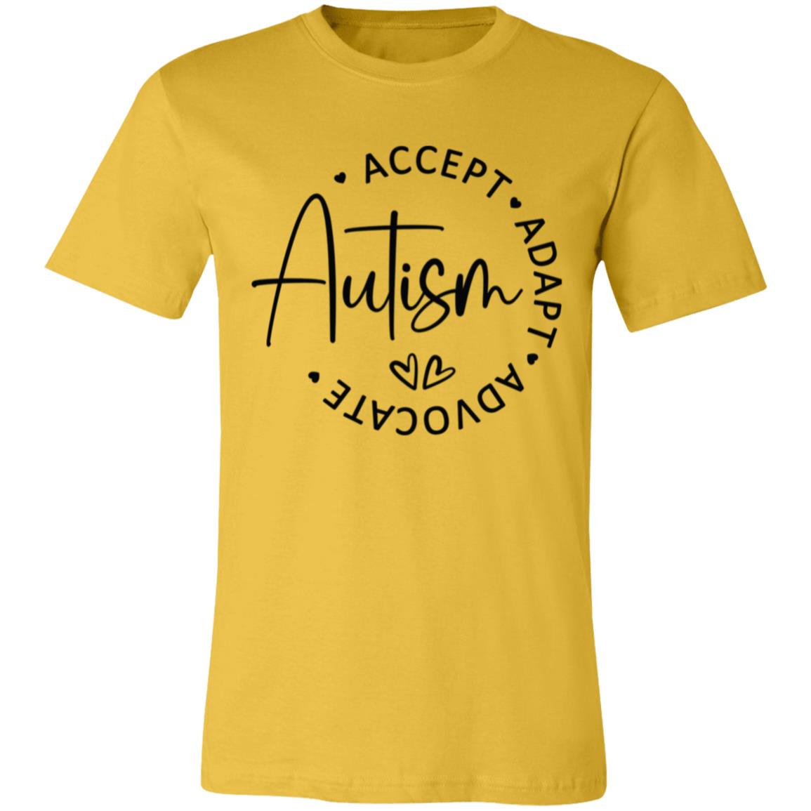 Autism. Accept. Adapt. Advocate | Unisex Jersey Short-Sleeve T-Shirt